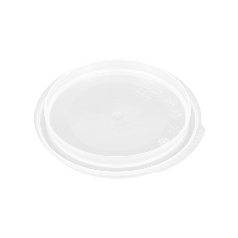 Cambro Camwear 1 Qt. Round Translucent Seal Covers - Durable & Stain - Resistant