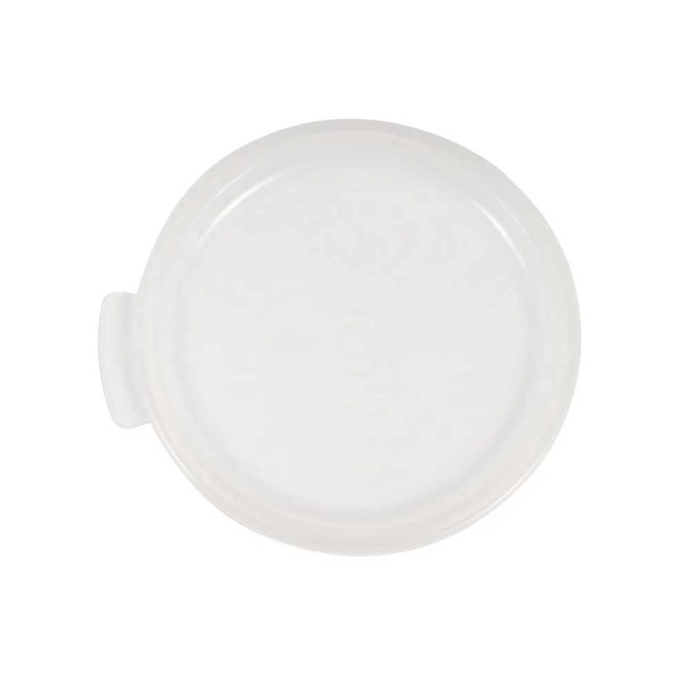 Cambro Camwear Round Translucent Seal Covers for 1 Quart Food Storage Containers - Ideal Lid for Keeping Food Fresh