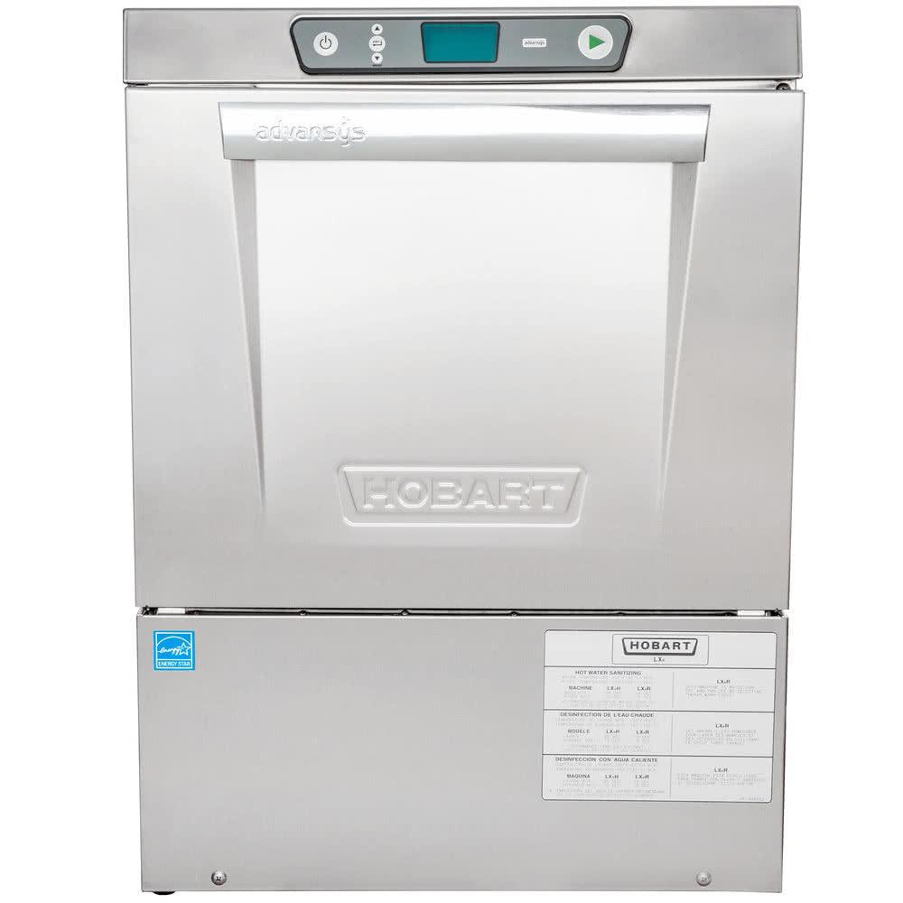 Hobart LXeR-1 Advansys Undercounter Dishwasher: 208-240V, 1 Phase, Hot Water Sanitizing
