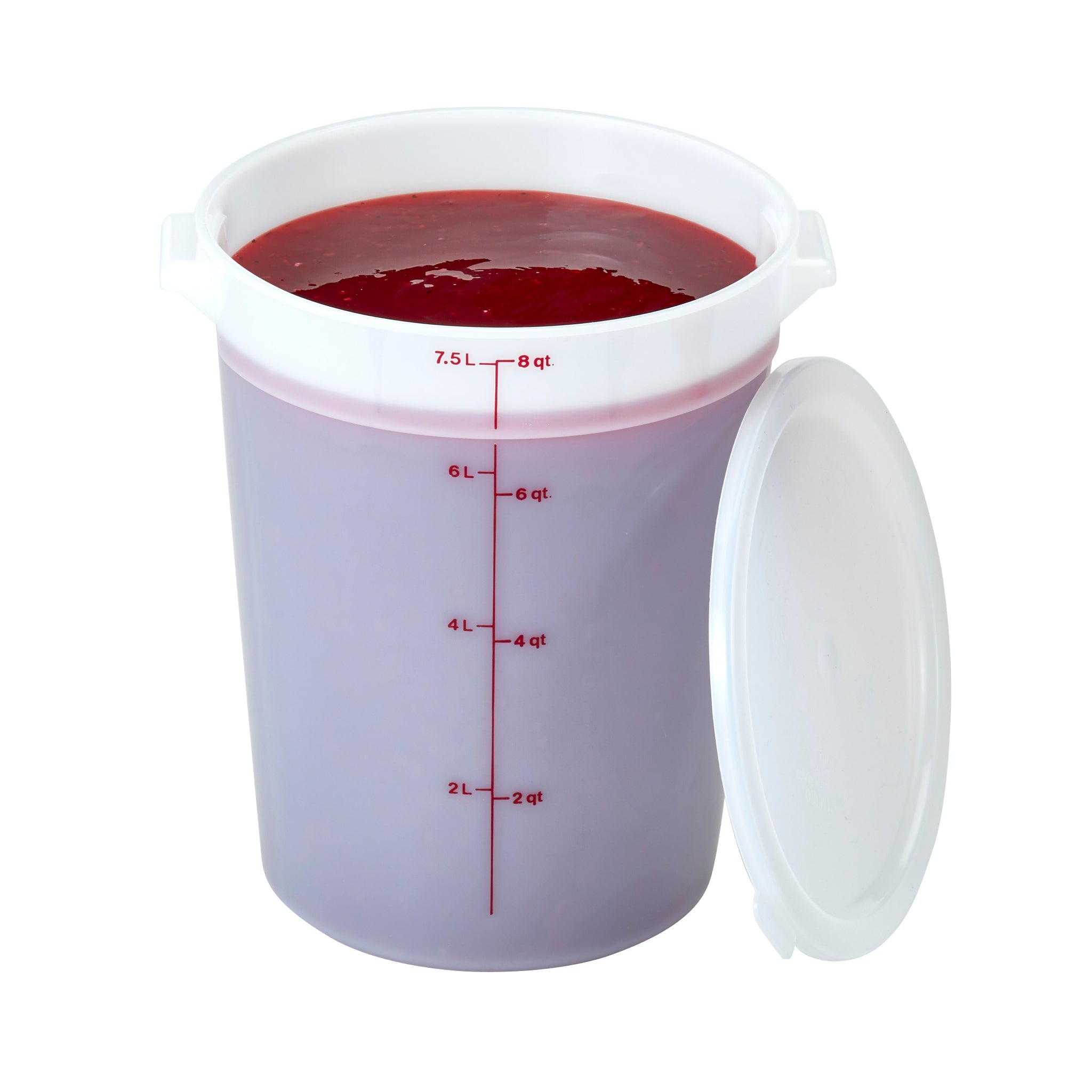 Cambro RFSC6148 Polyethylene Round Lid for 6 Qt. and 8 Qt. Containers