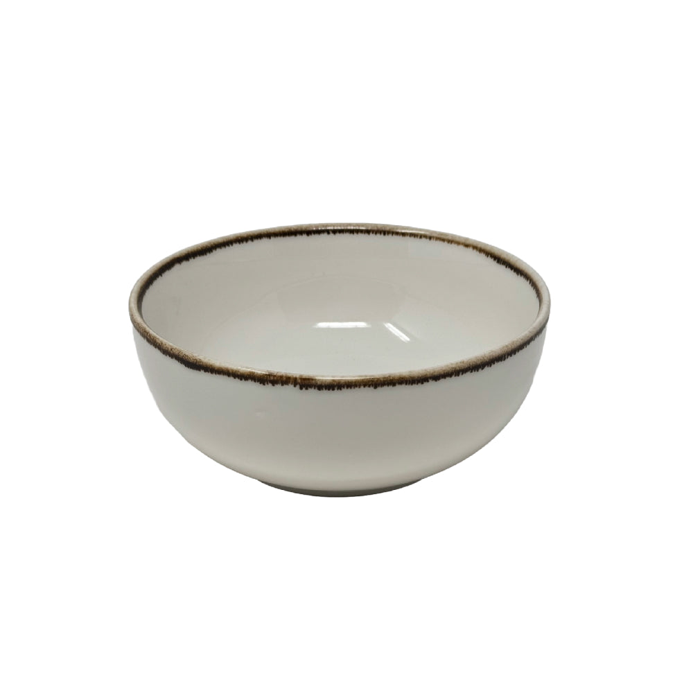 Nella 6.4-Inch Tawny High-Quality Porcelain Deep Serving Bowl - Pack of 16 - ITB04 TAWNY