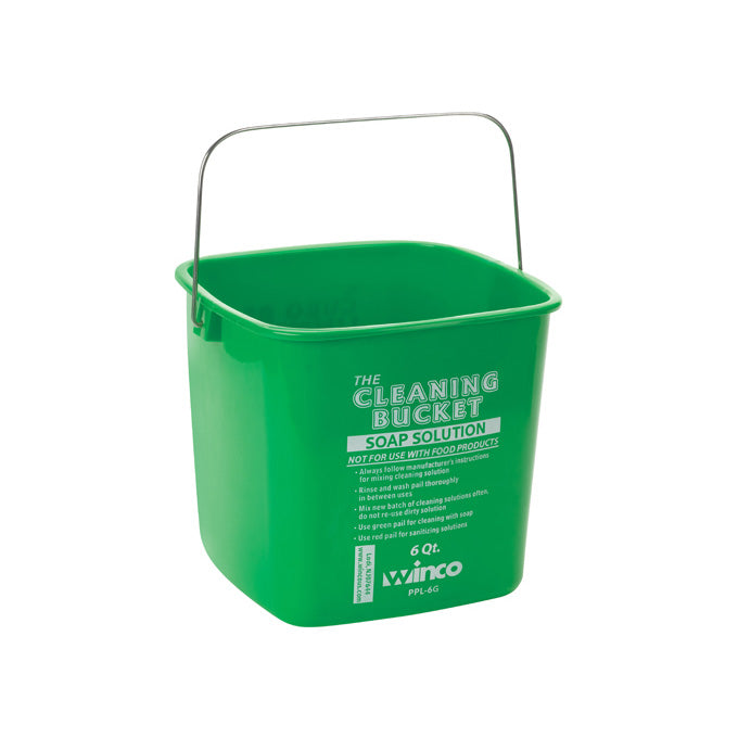 Nella GCP3616G 6 - Quart Green Cleaning Bucket for Commercial Kitchens
