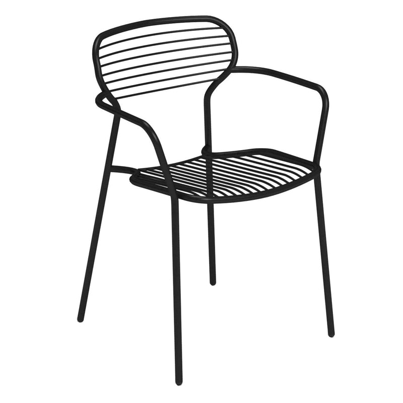 EMU Apero 1301 Black Contemporary Arm Chair for Versatile Environments