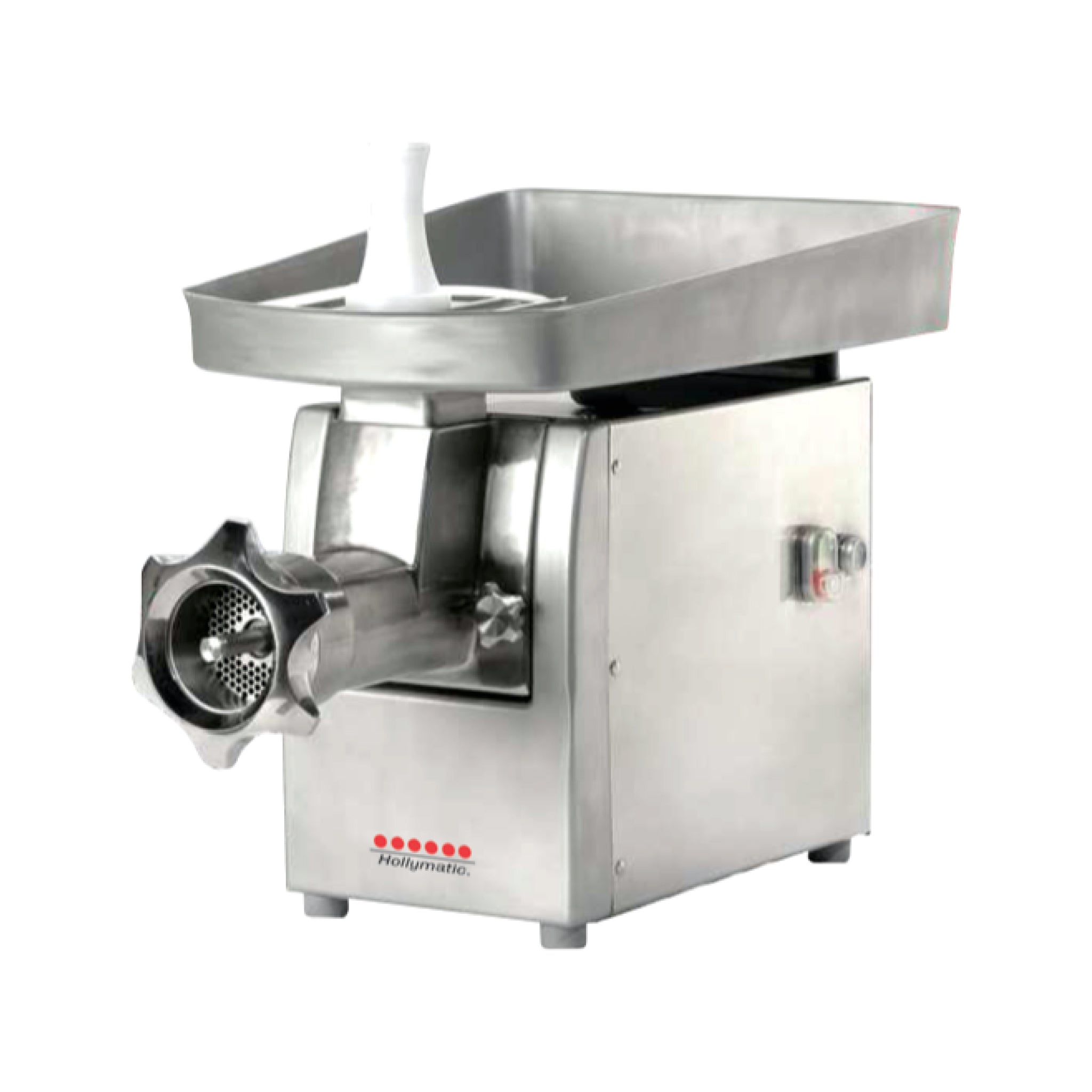 3 HP Hollymatic #32 Manual Feed Table Top Meat Grinder for Small - Medium Ops