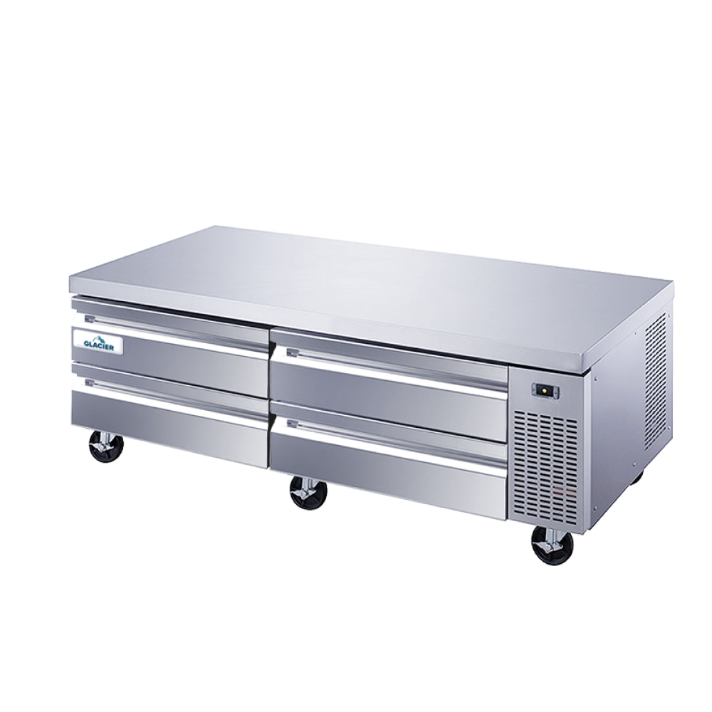 Glacier Professional 72-Inch 4-Drawer Refrigerated Chef Base Unit