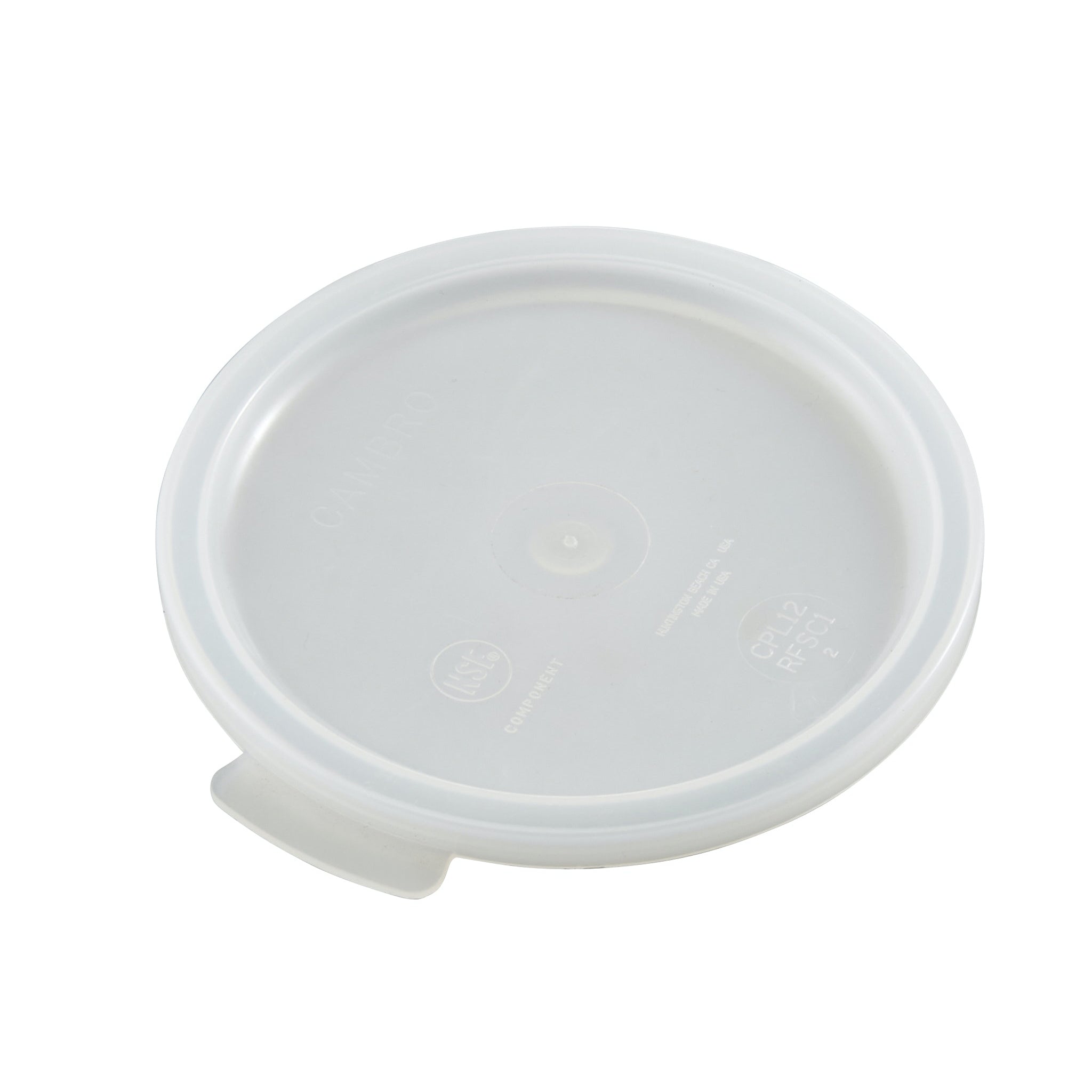 Cambro RFSC2148 Polyethylene Round Lid for 2 and 4 Qt. Food Containers