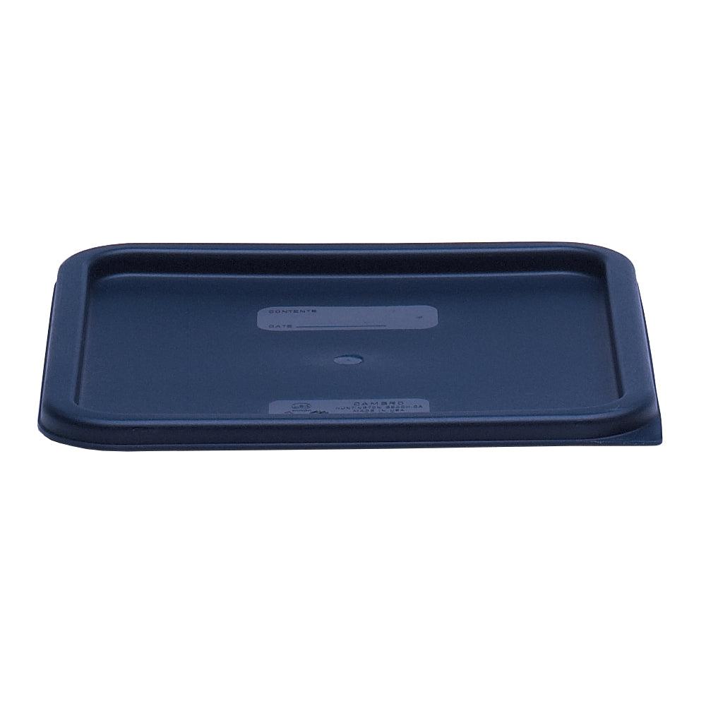 Blue Cambro Square Snap-On Lid for 12, 18, 22 Qt. Food Containers