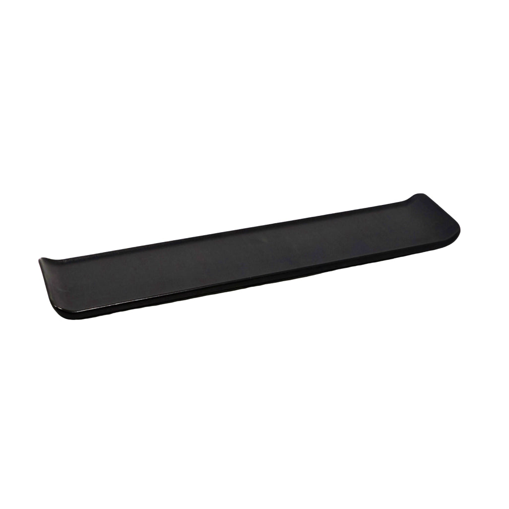 Egyptian Fine Matte Black Porcelain Sushi Plate - 18.5x3.75 Inches, 6/Case - SU-46 BK