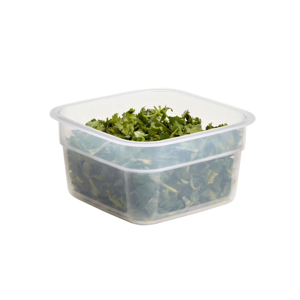 Cambro CamSquares® FreshPro 0.5 Qt Translucent Durable Square Food Storage Container