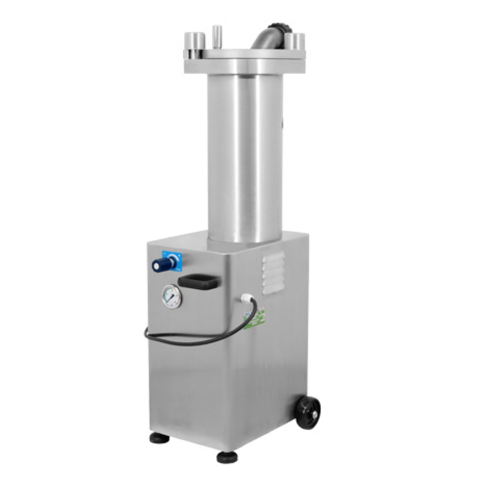 Nella 26 lb (11 kg) Stainless Steel 110V Hydraulic Sausage Stuffer with 1 hp Motor