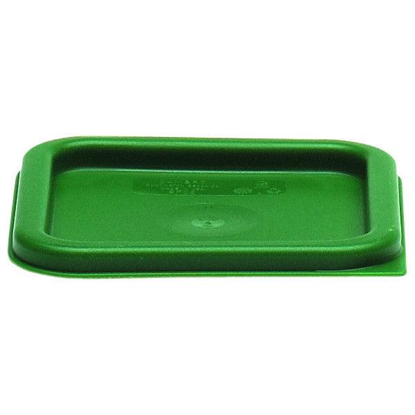 Cambro Kelly Green Snap-On Square Lid for 2 and 4 Qt. Food Containers