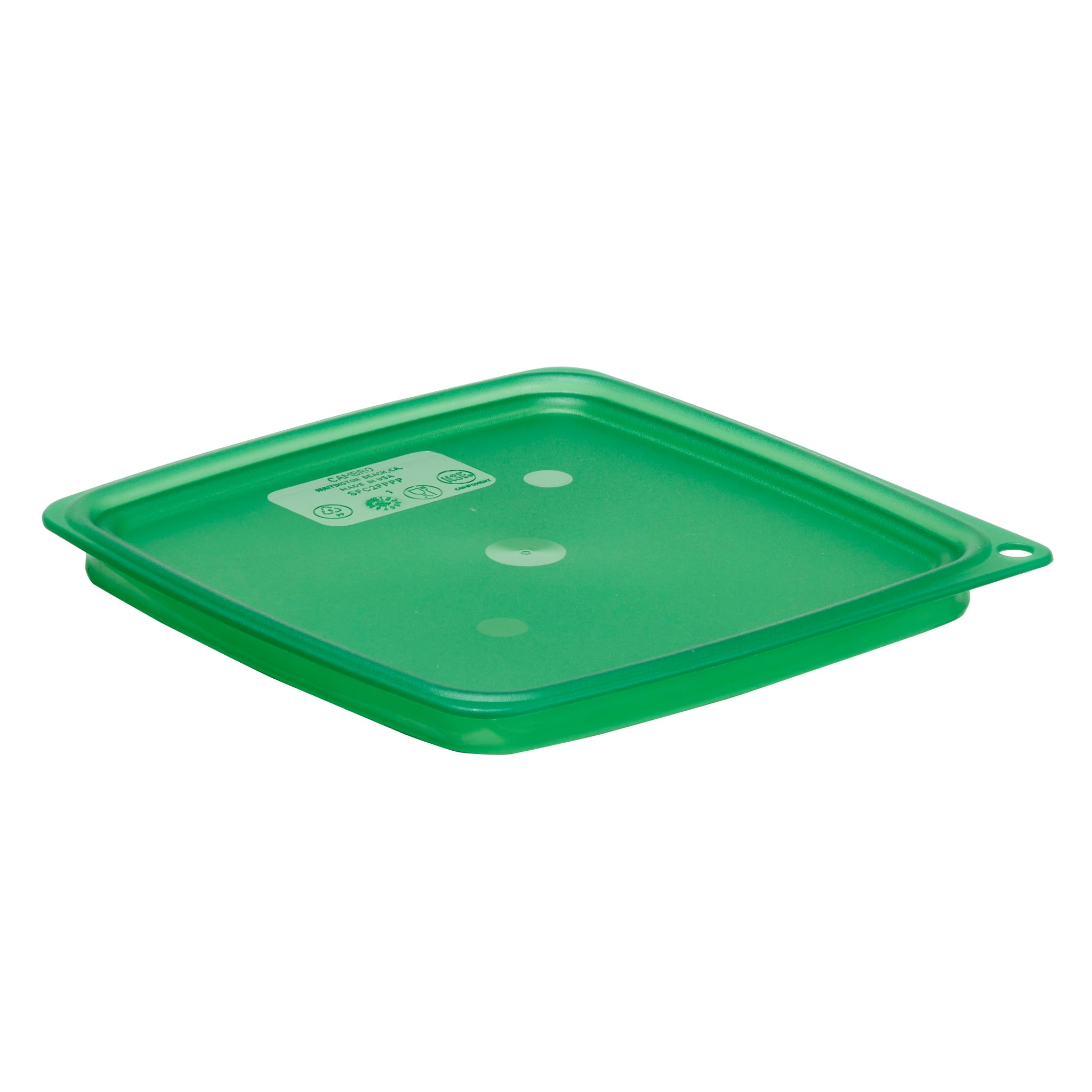 Cambro Green Translucent FreshPro Easy Seal Covers for 2 and 4 Qt. Camsquare Containers