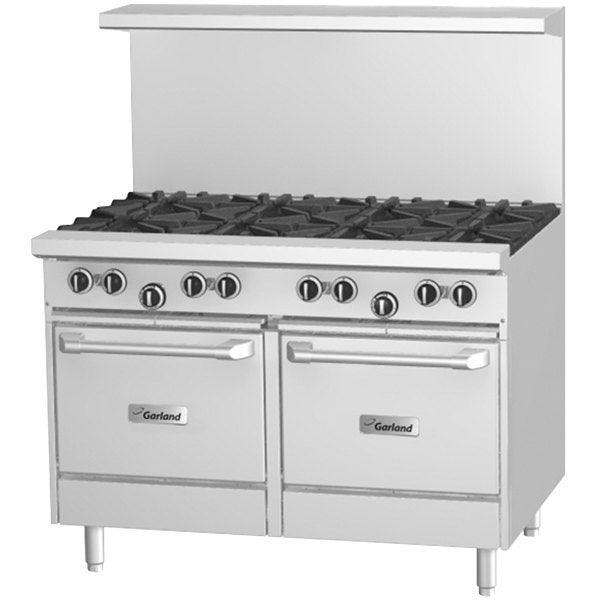 48-Inch Garland G48-G48SS Natural Gas Griddle with 2 Storage Bases - 72,000 BTU