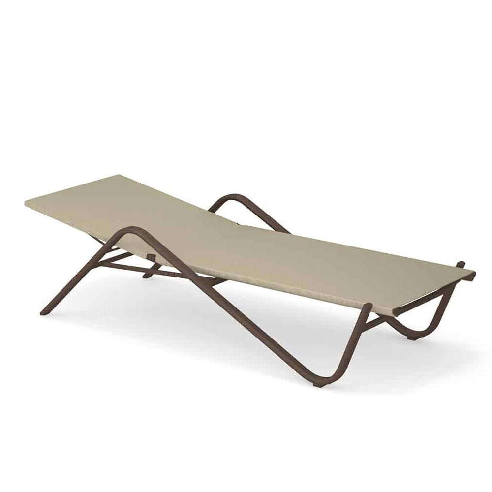 Emu Holly Outdoor Sun Lounger Arm Chair for Relaxing in the Sun